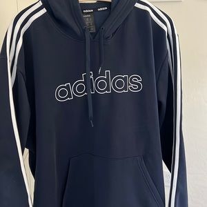 Adidas black and white 2XL hoodie